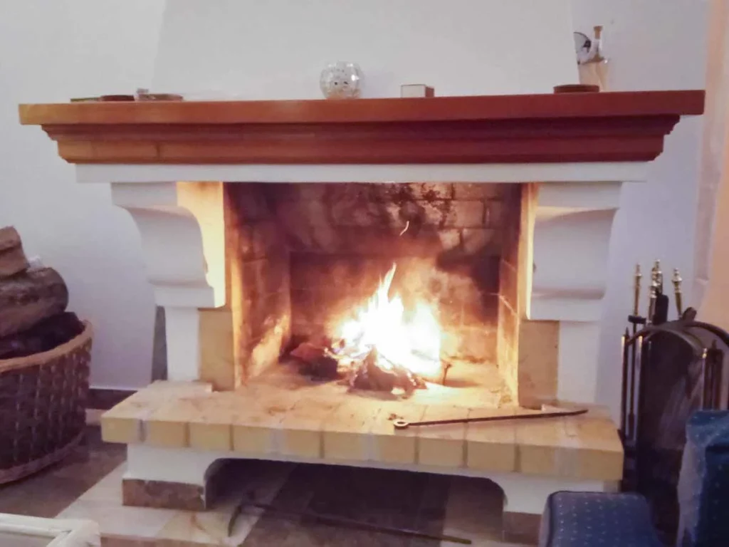 Angel's View Winter Fireplace